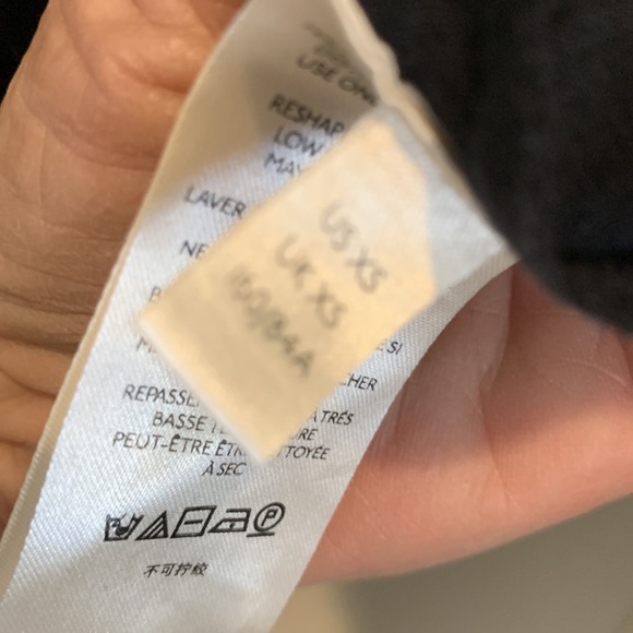 Free People Black w/ Tan Embroidered top. Drawstring Bottom. 0ne button front XS - Picture 10 of 10